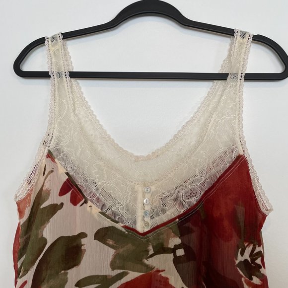 NWT Abercrombie & Fitch Floral Lace Cami Top - Picture 2 of 10